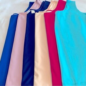 Set of Six Chico’s knit tanks